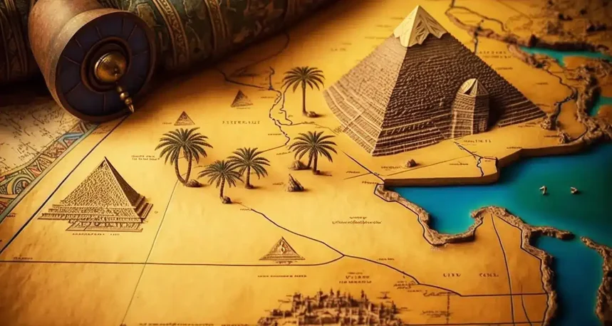 Mısır haritası ve nil nehrinin önemi